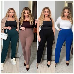 48-50, 52-54, 56-58 класичні брюки креп дайвінг