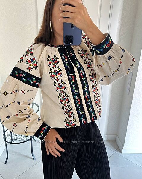 S, M, L блуза вишиванка