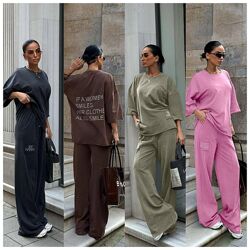 S, M, L трендовий костюм котон Туреччина