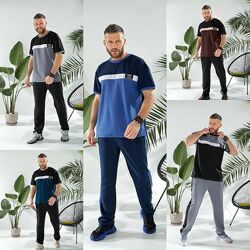 р.48 до 58р. Чоловічий костюм трикотаж двунитка