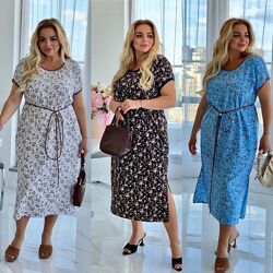 50-52, 54-56, 58-60 сукня рівного крою софт