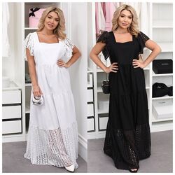 50-52, 54-56, 58-60 сукня натуральна прошва з льоном