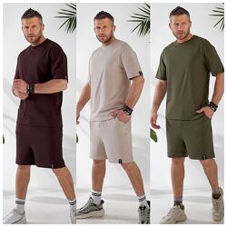 р.48 до 62р. Костюм шорти та футболка кулір Туреччина