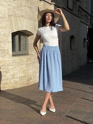 р.42 до 56р. спідниця гофре креп крістал гофре