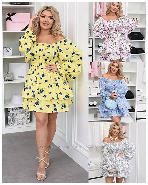 48-50, 52-54, 56-58 Нереально крута сукня штапель-шовк