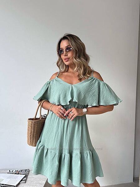 42-44, 46-48, 50-52 сукня муслін