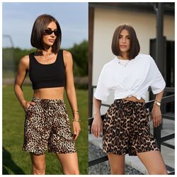S, M, L, XL жіночі шорти штапель преміум якість