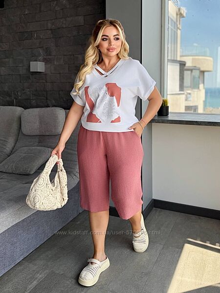 р.46 до 64р. Гарний літній костюм