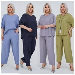 р.50 до 64р. Костюм американський креп