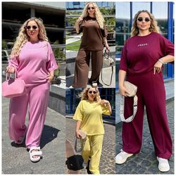 р.42 до 60р. Легкий костюм спорт шик