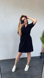 р.42 до 60р. Сукня жатий батист, дуже легка, не парить, приємна до тіла