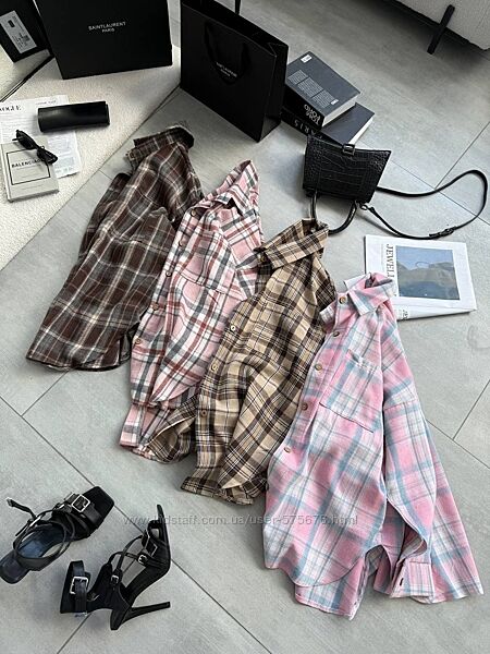 42-46 сорочка в клітинку фланель