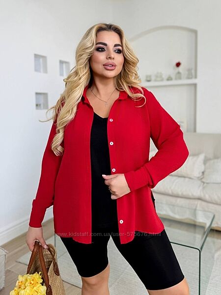 р.50 до 64р. Костюм трійка сорочка, футболка, велосипедки