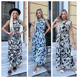 S до 4XL жіноча сукня штапель Туреччина