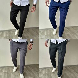 46-48, 50-52, 54-56 Чоловічі штани креп-костюмка