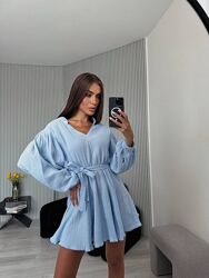 XS, S, M крутезна сукня натуральний муслін