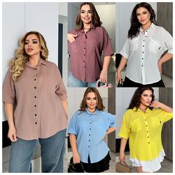 р.50 до 60р. Сорочка натуральний котон