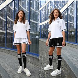 р.122 до 152 Трендовий комплект із спідницею тканина лакоста, легенька