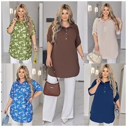 58, 60, 62 туніка жіноча американський креп