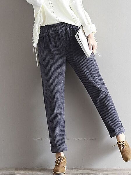 р.42 до 56р. Жіночі вельветові штани