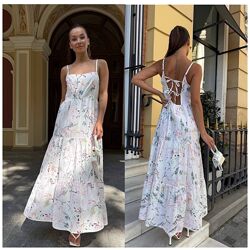S, M, L сукня сарафан котон