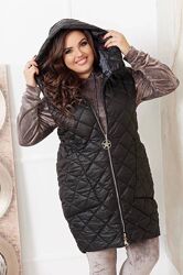 р.50 до 56р. Жилетка плащівка синтепон 150