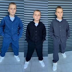 р.134 до 164р. Костюм для хлопців з мікровельвету