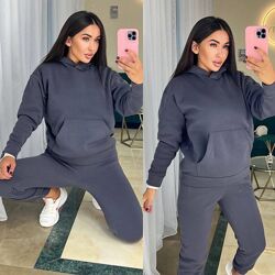 р.42 до 48р. Спортивний теплий костюм на флісі