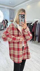 Тепла сорочка на плюшевій підкладці розмір єдиний