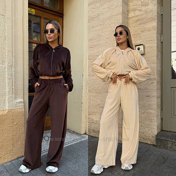 S-M, M-L Той самий велюровий костюм , який має бути у кожної на осінь