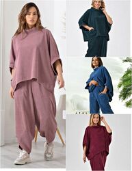 р.42 до 64р. Костюм двійка вельвет в стилі бохо