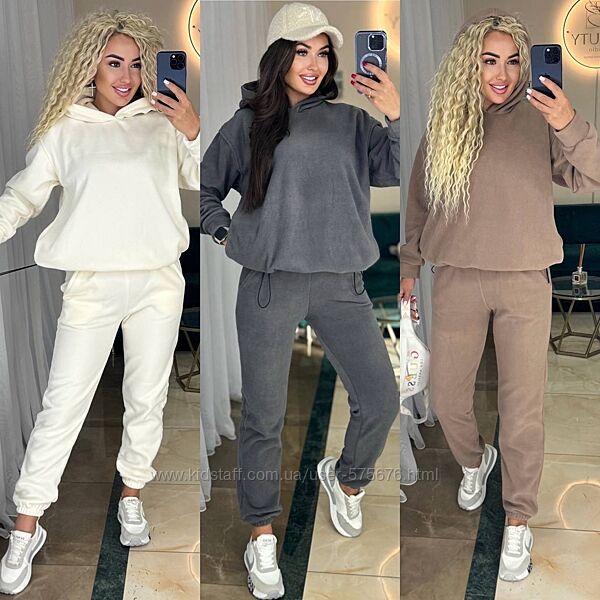 р.42 до 52р. Теплий костюм двосторонній фліс полар