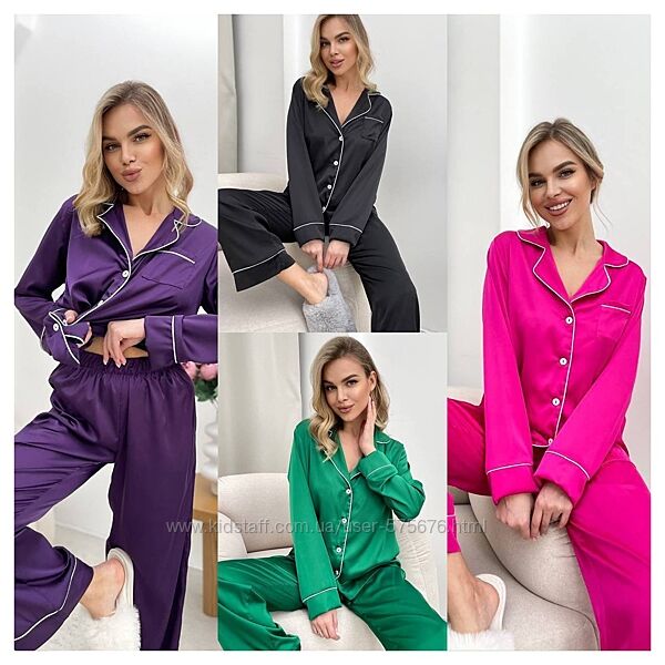 р.42 до 48р. Піжама, шовк армані