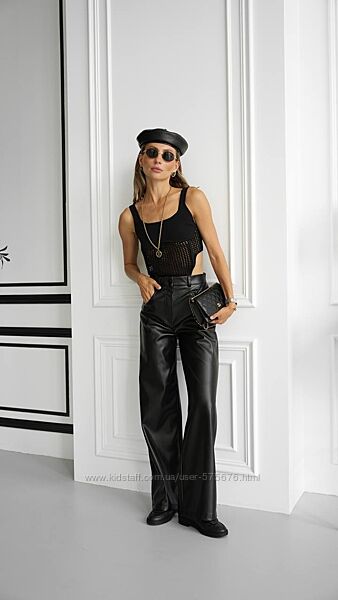 42, 44, 46 Шкіряні штани з ідеальною посадкою