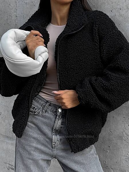 42-46 бомбер на підкладці хутро баранчик