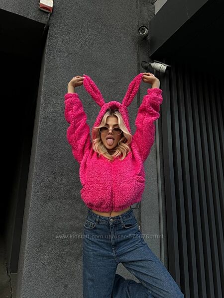 р.42-46 Плюшеве худі з вушками, мяке турецьке хутро Teddy