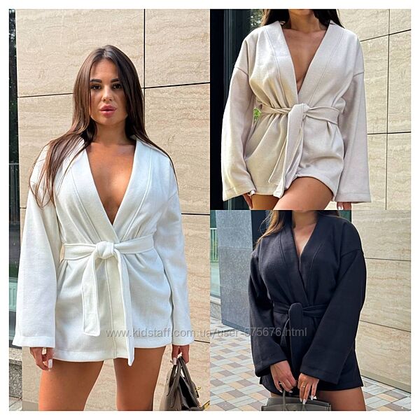 р.42 до 50р. Теплий кардиган з поясом, матеріал вязана ангора