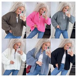 XS-XL Обємний кардиган глорія пряжа mars