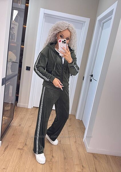 S, M, L, XL Костюм Delux велюр спорт