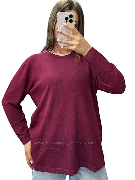 р.48-58 Жіночий светр, бавовна - кашемір