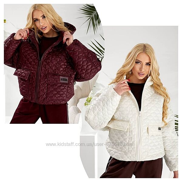 р.42 до 48р. Супер модна куртка, холофайбер 150