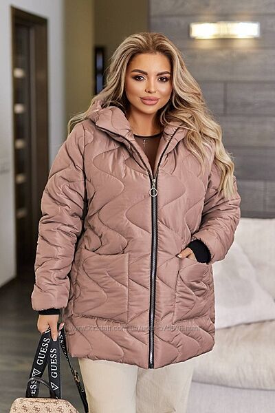 р.48 до 62р. Куртка плащівка канада, синтепон 150