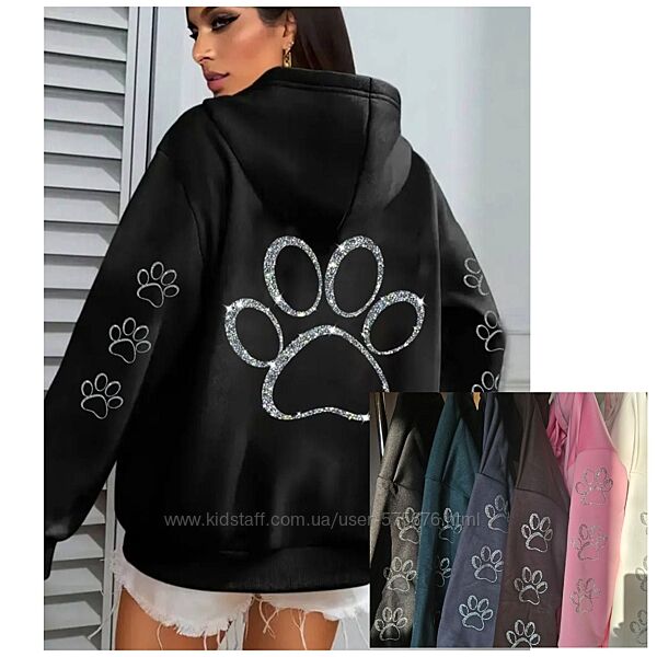 42-48 Худі оверсайз лапка тринитка гарної якості