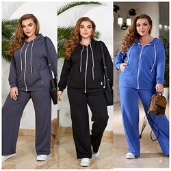 р.48 до 58р. Спортивний костюм двунитка пен&acuteє
