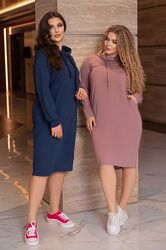 р.46 до 60р. Сукня двунитка відмінної якості