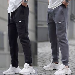 р.46 до 56р. Чоловічі штани, тринитка на флісі