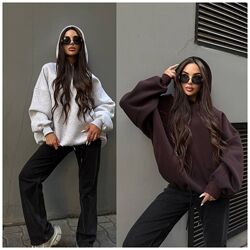 S-L Бажане худі оверсайз з капюшоном тринитка на флісі