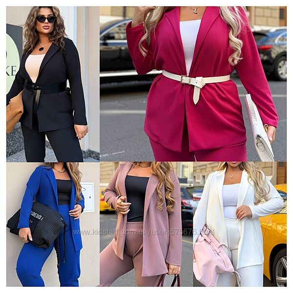 р.50 до 60р. Стильний зручний костюм, креп дайвінг