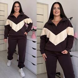 р.50 до 60р. Спортивний костюм тринитка футер з начосом