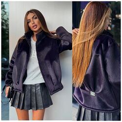 42-48 Куртка MIU MIU з штучного хутра стрижена Норка зі складками